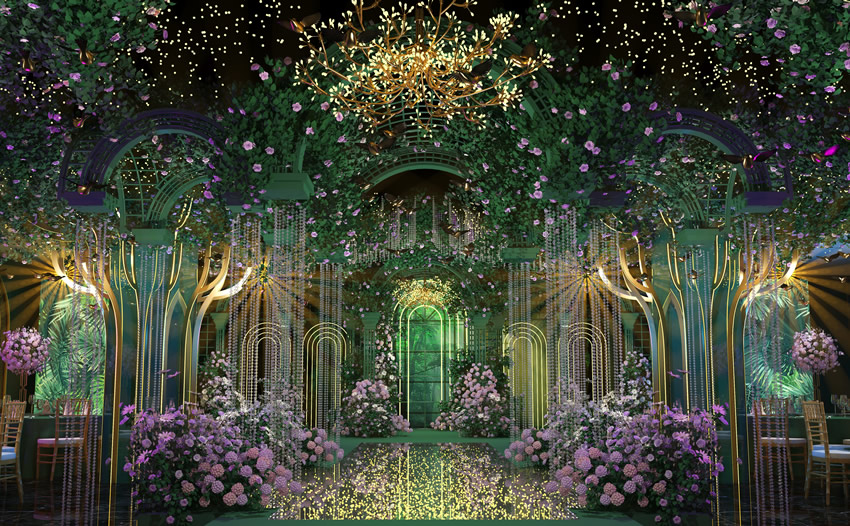 游仙奇妙森林婚礼堂效果展示